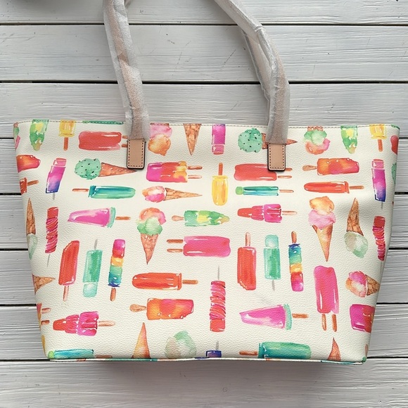 NWT Kate Spade Shore Street Tote Ice Pop Print - Picture 4 of 6